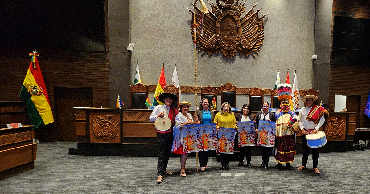 Delegación tarijeña en la Cámara de Senadores (Foto: Nely Gallo)